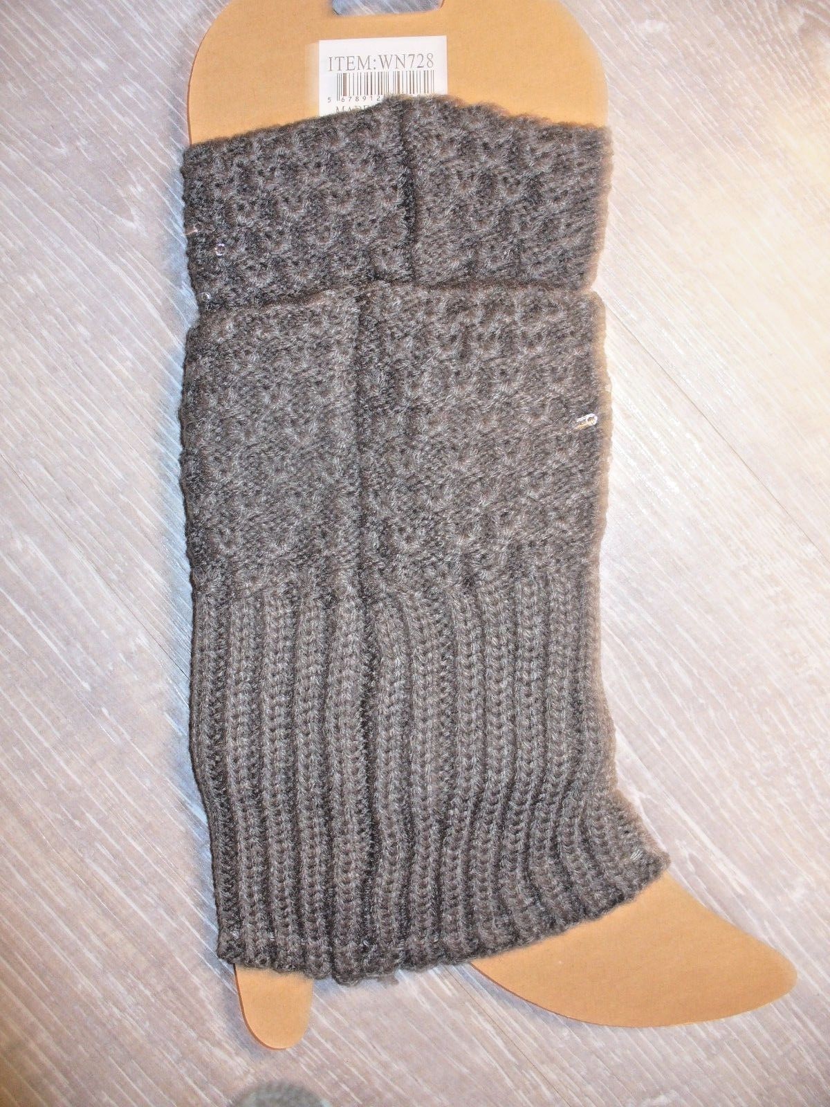 NIP Women's  Boot Cuff / Leg Warmer Grey w/ Sparkles