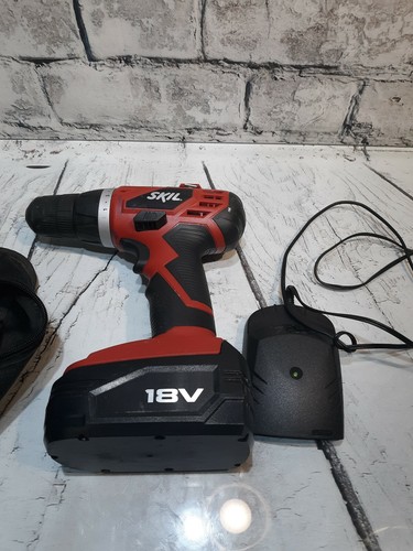 SKIL 18V CORDLESS drill Driver With Battery And Charger Case