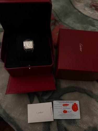 Pre-owned Cartier Santos Dumont Wssa0023 Small