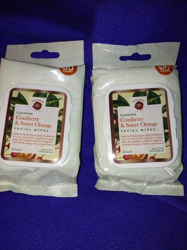 BOLERO Beverly Hills Facial Wipes Cranberry & Sweet Orange lot of 2