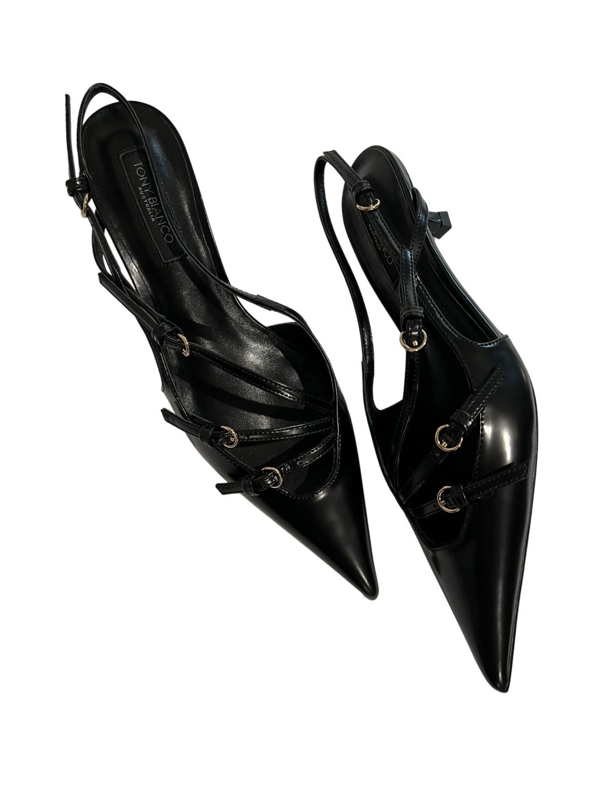 Tony Bianco Koko Heels in Black Hi Shine | eBay