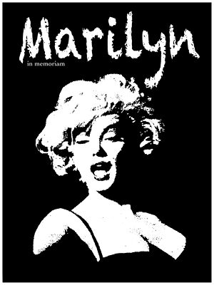 1895.B&W Marilyn celebrity Poster.Home interior bedroom.Room wall design art