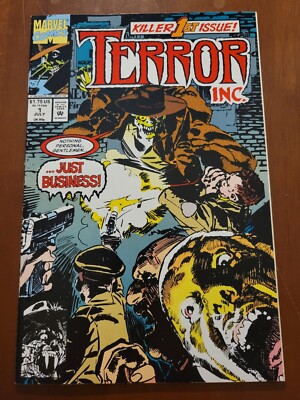 TERROR INC. #1 KILLER ASSASSIN 1ST APPEARANCE 1992 HIGH QUALITY NM- 9.2+ Marvel