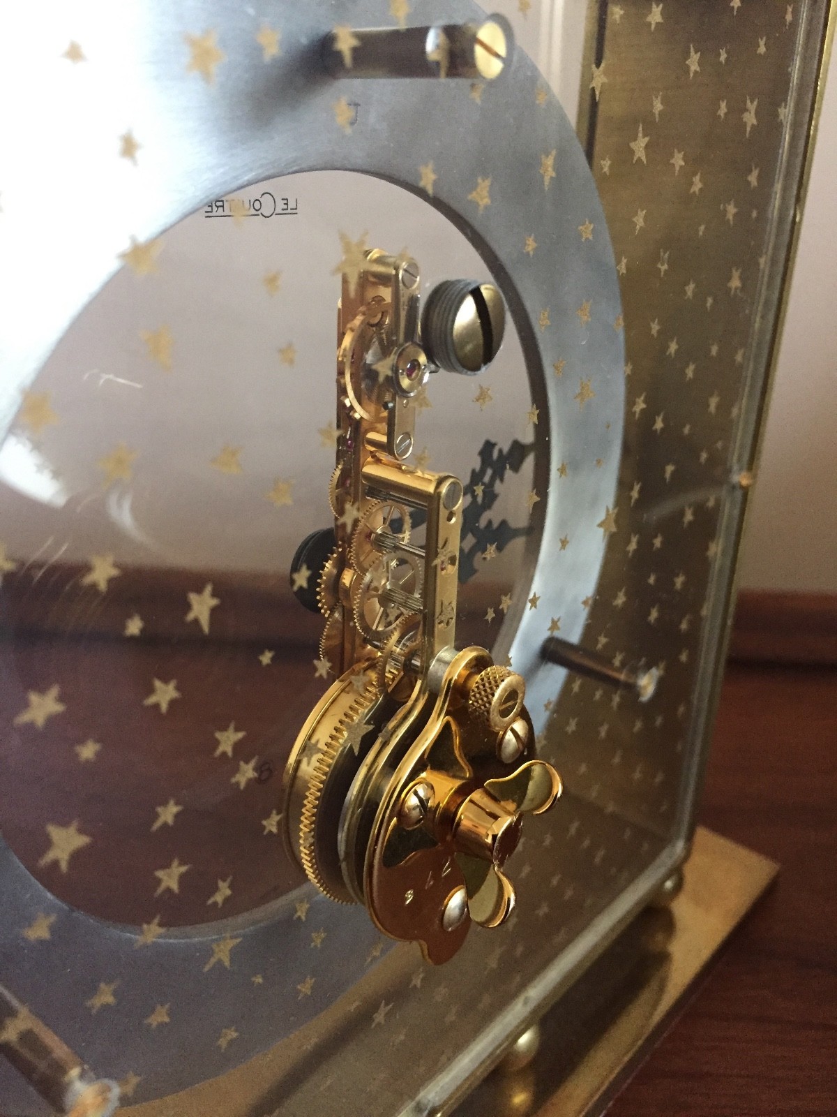 JAEGER LE COULTRE SKELETON CLOCK    RARE