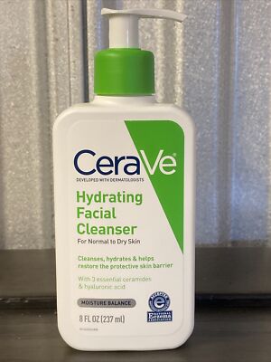 CeraVe Hydrating Facial Cleanser Normal To Dry Skin 8 fl oz