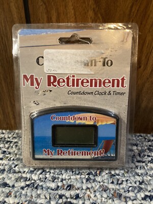 BIGMOUTH Relaxin' Retirement COUNTDOWN TIMER WITH BOX NO BATTERIES
