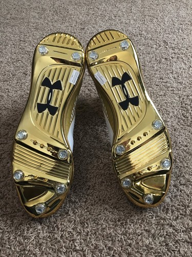 Notre Dame Irish Football Under Armour Team Issued 2016 Cleats Used Size 15 ND
