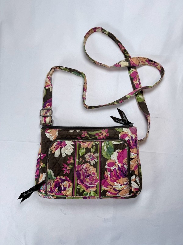 Vera Bradley English Rose Quilted Crossbody Purse