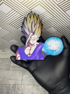 Dragonball Z Super Beast Ultra Instinct Gohan 3D Lenticular Motion Car Sticker