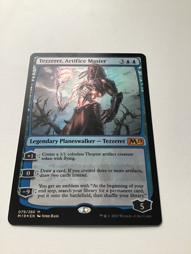 Tezzeret, Artifice Master - MINT UNBESPIELT- Mtg Legendary Planeswalker FOIL