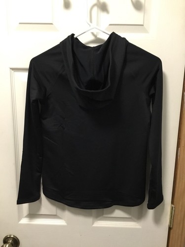 Under Armour Girls ColdGear Hoodie Size Medium Black NWT
