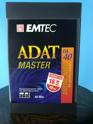 Emtec ADAT4016BIT - ADAT 40 Minute 16 BIT Formatted Digital Audio Tape *3 Pack