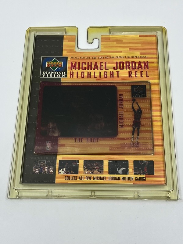 1997 Upper Deck Diamond Vision Michael Jordan Highlight Reel #1 The Shot