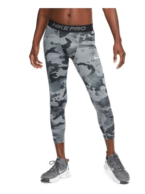 Мужские серые камуфляжные спортивные брюки NIKE PRO Slim Fit, не пропускающие влагу, XXL