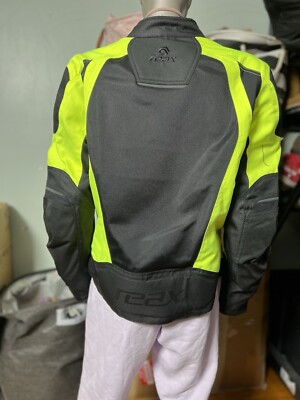 REAX Alta Mesh Motorcycle Women s  Jacket Sz L  Black Green