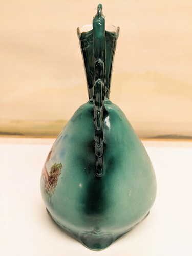 Antique Czechoslovakia Porcelain Vase Unique Design  7 1/4