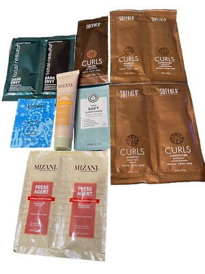 12 Sample Black Hair Care Lot Matrix,  Surface,  Mizani,  Etc. Travel Packs