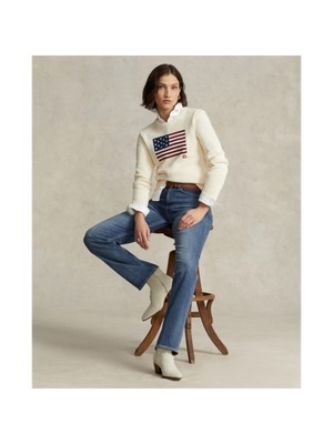 

LAUREN RALPH LAUREN Женские синие брюки прямого кроя на молнии с карманами Petites, Синий, 201699534002