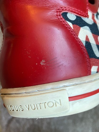 LOUIS VUITTON x STEPHEN SPROUSE⚡Graffiti logo print low top sneaker 6.5UK/7.5US