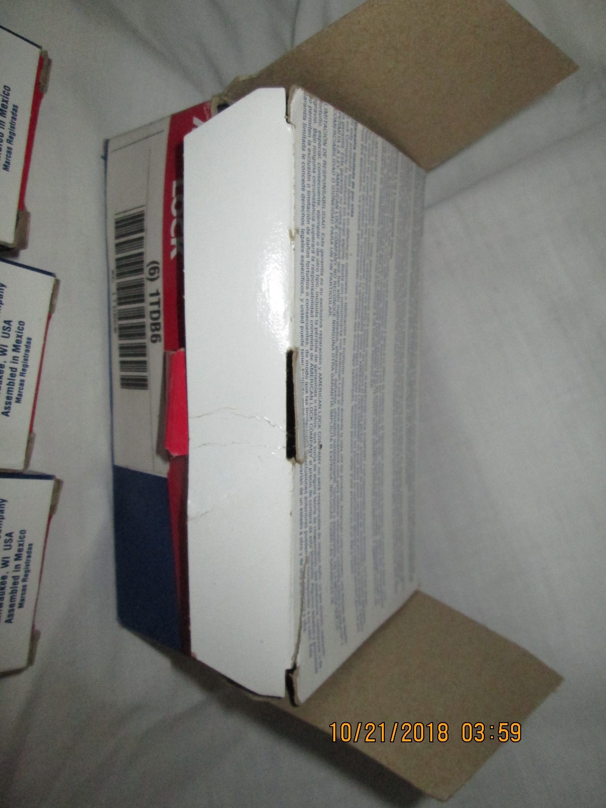 AMERICAN LOCK 6 1TDB6 SIX Locks with 2 keys each NEW A1106REDWWG RED LOCKS &keys