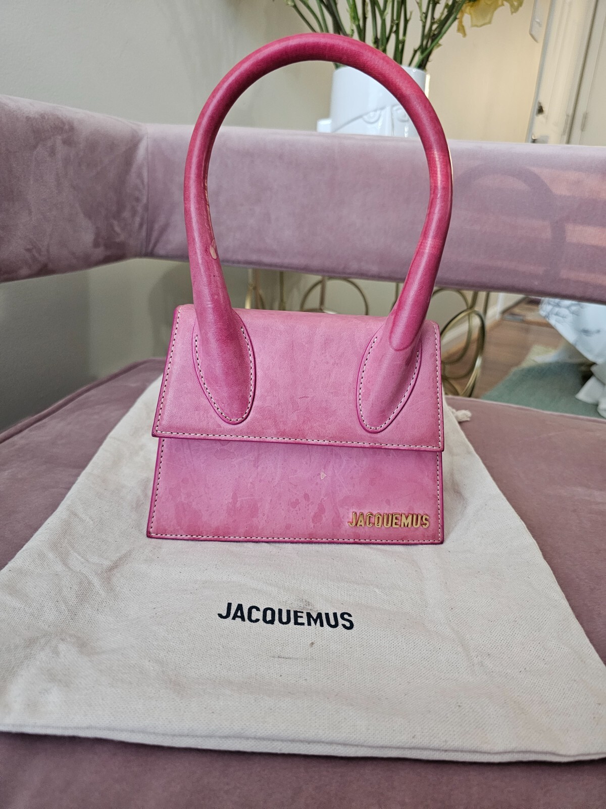 Jacquemus Le Chiquito Moyen Bag Leather Pink | eBay Jacquemus Le Chiquito Moyen Bag Leather Pink | eBay