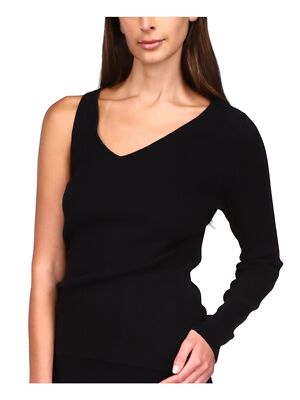 

MICHAEL MICHAEL KORS Женский черный топ с одним рукавом и длинным рукавом с V-образным вырезом для вечеринки