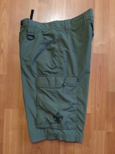 Boy Scouts Of America Centennial Uniform Shorts Adults Size XS Green 27x10
