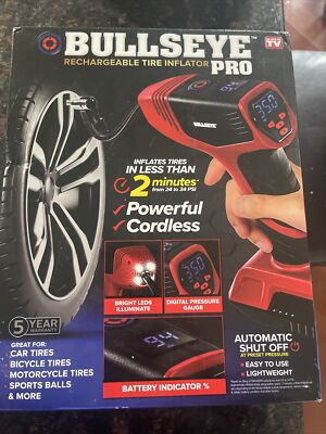 Emson Bullseye 150 PSI Tire Inflator Air Compressor - Red (9475)