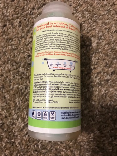 California Baby Eucalyptus Ease Bubble Bath 13 oz