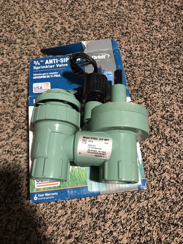 Orbit 3/4 Zoll Anti-Siphon Sprinkler Ventil – 3er Pack, Manuell, Kunststoff, Für Bewässerungssysteme