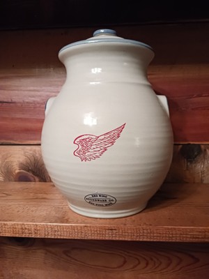 Redwing Hormel Cookie Jar manufactured 2003. Numbered, no chips, cracks. Box.