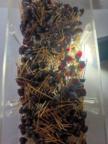 LOT OF 10* LED, FLV102, FAIRCHILD, Visible Lamp, RED Diffused, 50 mA, Gold Leads