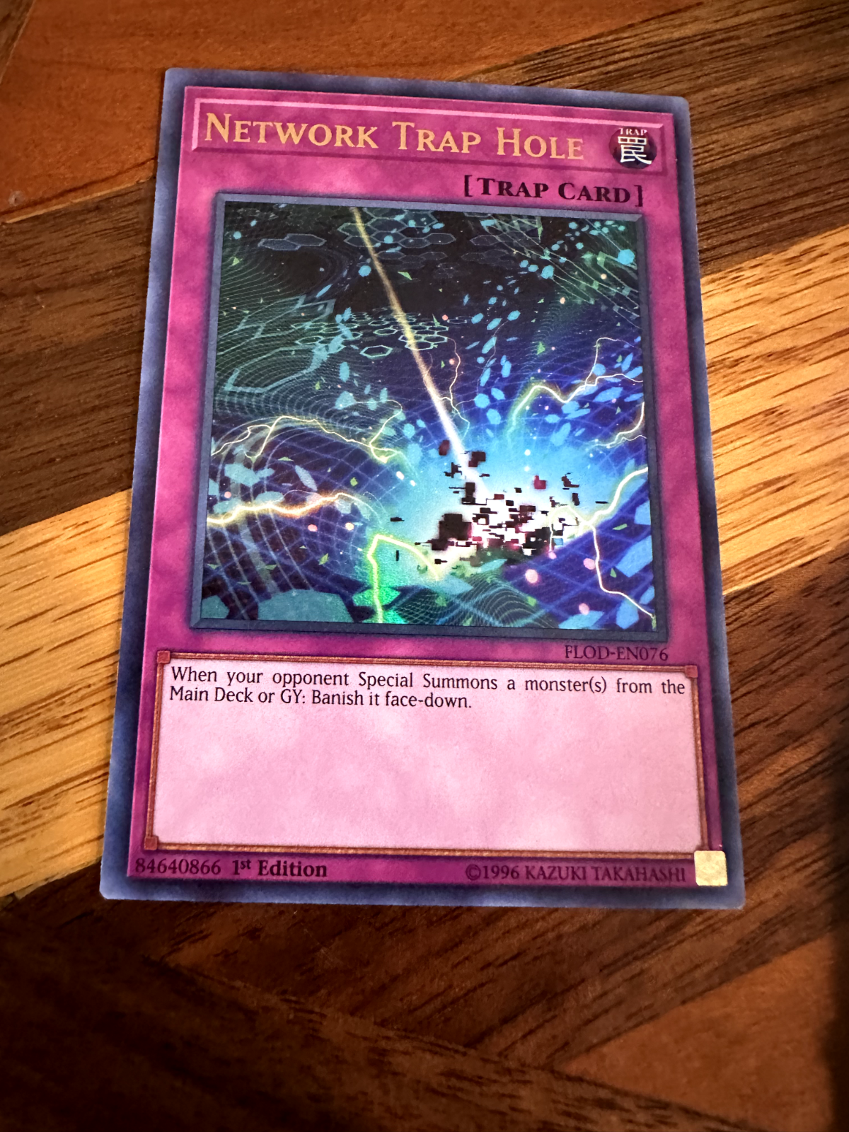 Network Trap Hole FLOD-EN076 1st Edition Ultra Rare NM + BONUS