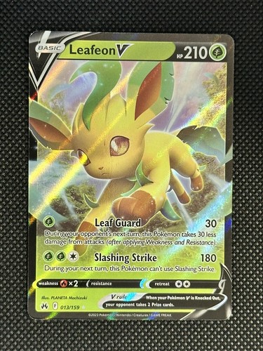 Pokémon TCG Leafeon V Crown Zenith 013/159 Holo Ultra Rare B