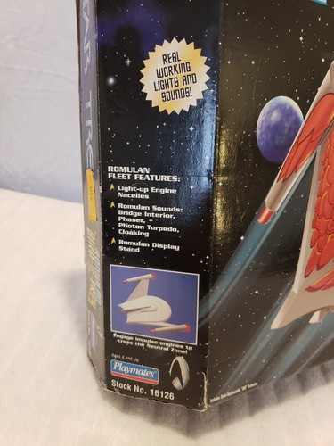 Playmates STAR TREK Romulan Bird Of Prey w/Lights & Sound ~ NEW! ~ FAST SHIPPING