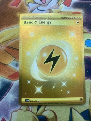 Gold Lightning Energy 257/198 Scarlet & Violet NM Pokémon