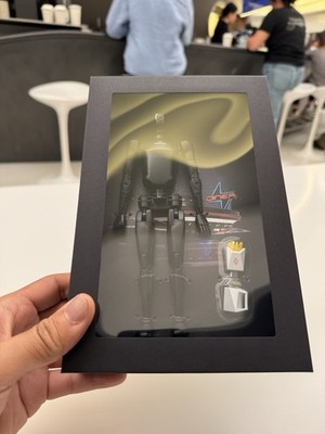 Tesla Diner Exclusive Black Optimus Bot Figure IN HAND