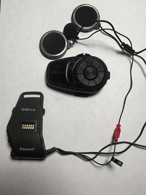 Sena 10S Motorcycle Bluetooth Headset Communication System - Black TESTED Works