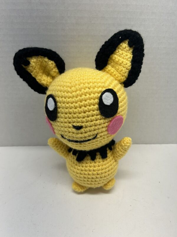 Handmade Pichu Pokemon Crochet Great Gift Idea