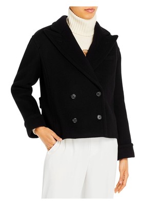 

POLO RALPH LAUREN Женское черное двубортное пальто с заостренными лацканами, Черный, 211888495001