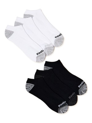 Reebok Men's Pro Series Cushion No Show Socks, 6-Pack