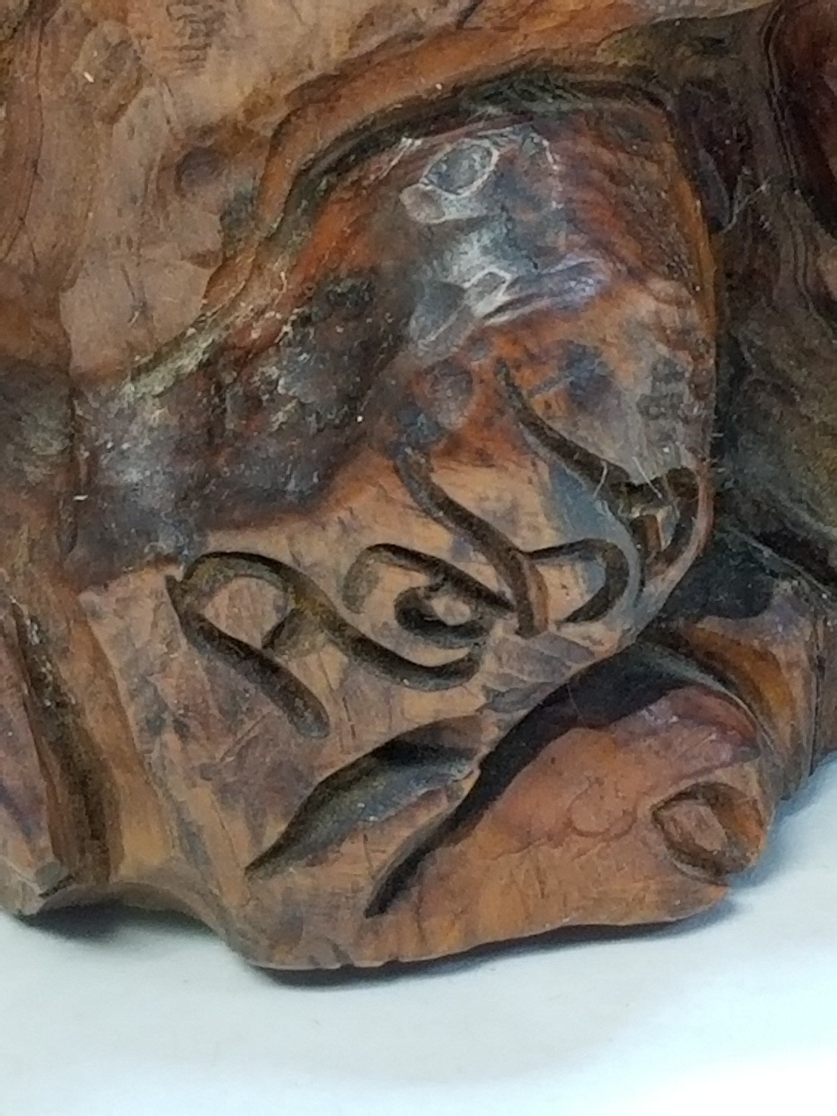 Rabb Wood Carving St. Bernard Dog Snow Rescue with Brandy Keg 8.75