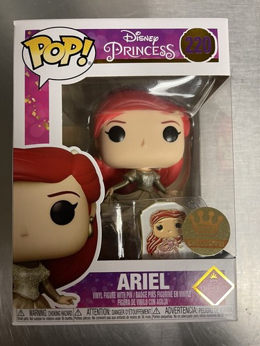 Funko Pop Ultimate Disney Princess Ariel Gold W/ Pin Funko