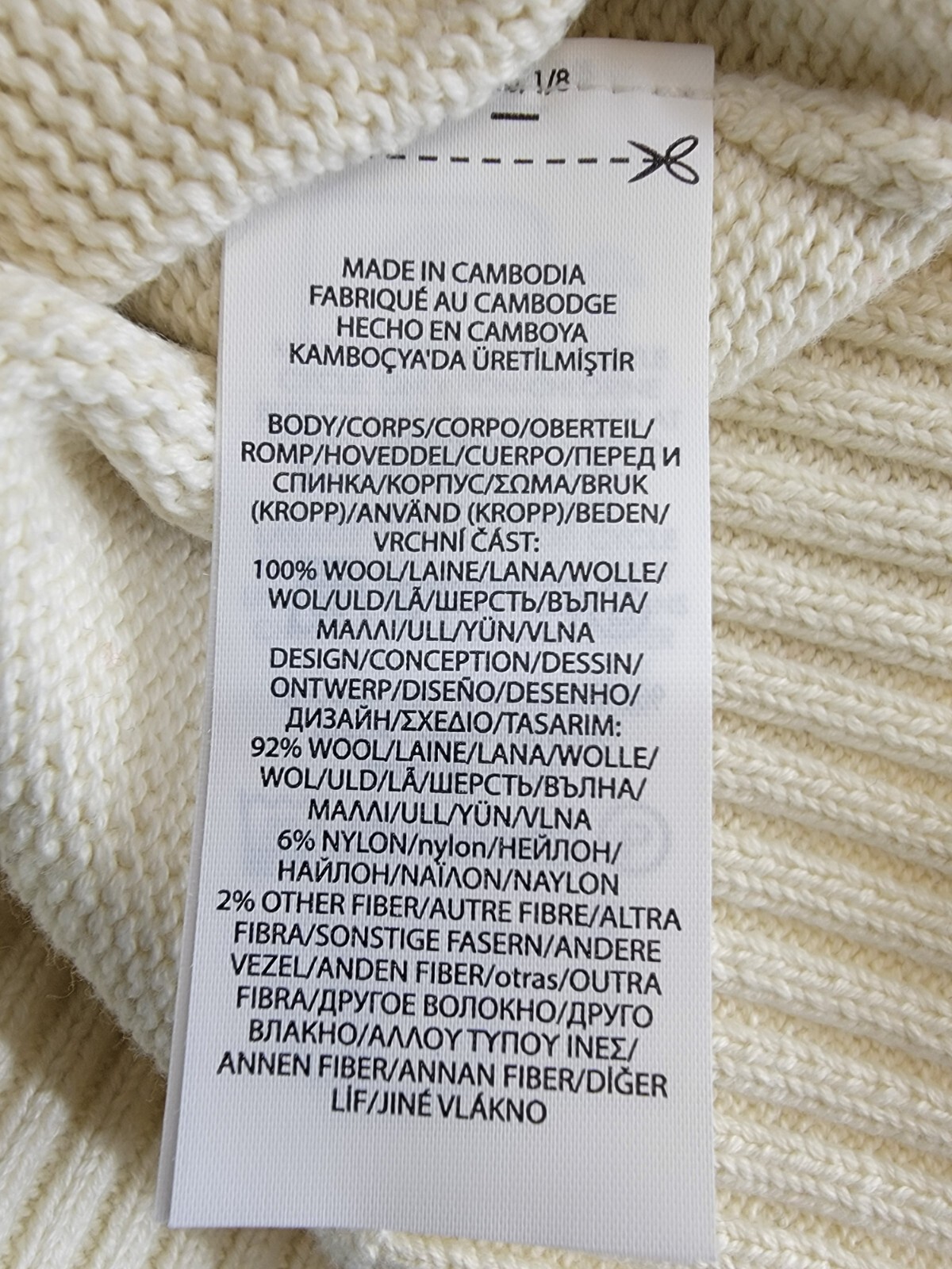 Polo Ralph Lauren Dog Crewneck Wool Sweatshirt Little Girls 5 White Multi L/S - Picture 13 of 16