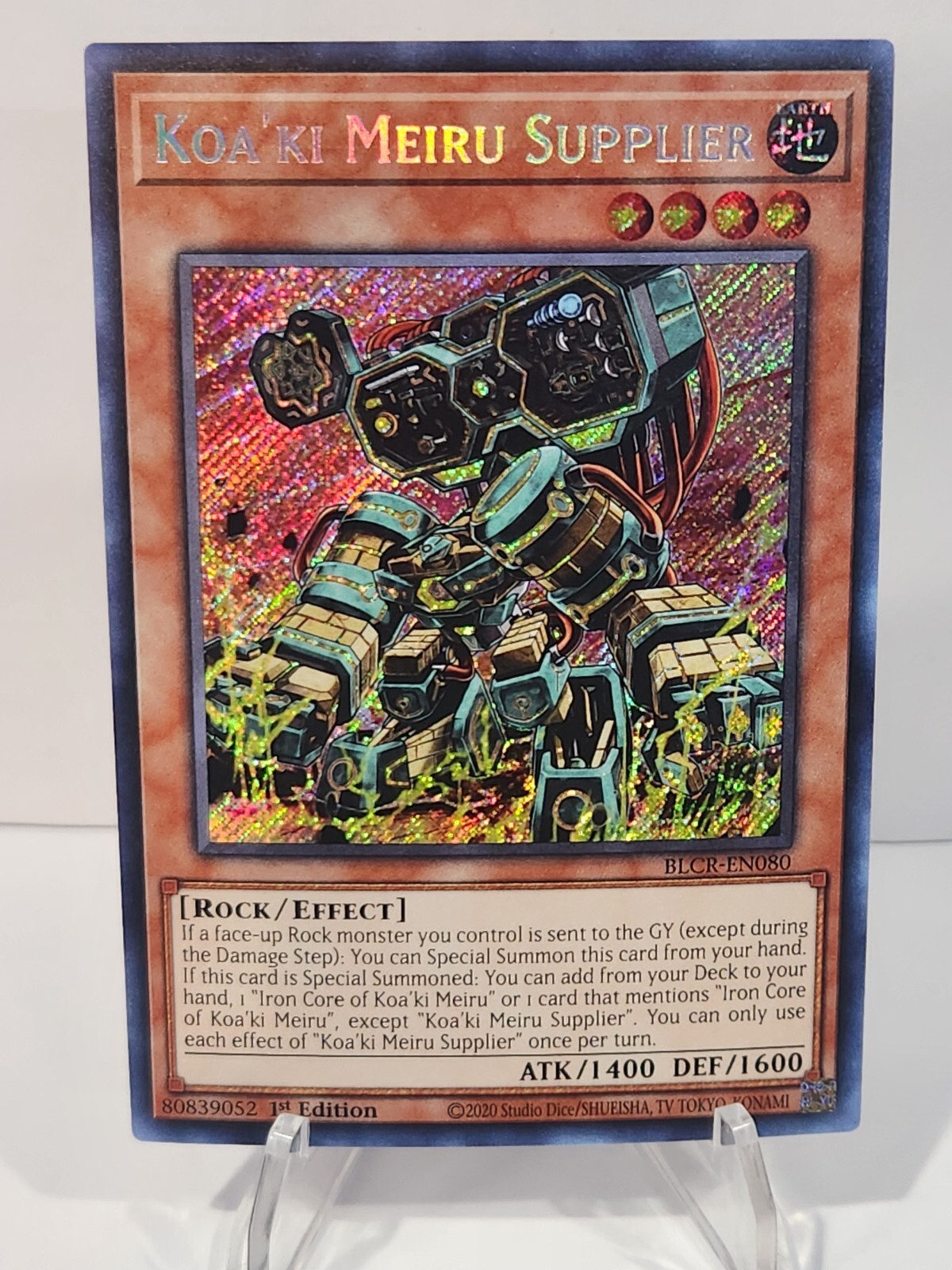 3x Koa'ki Meiru Supplier 1st Edition Secret Rare BLCR-EN080 Yu-Gi-Oh!