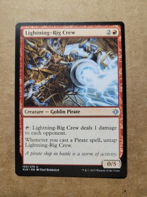 MTG Magic the Gathering Lightning-Rig Crew (150/279) Ixalan Red LP BULK DISCOUNT