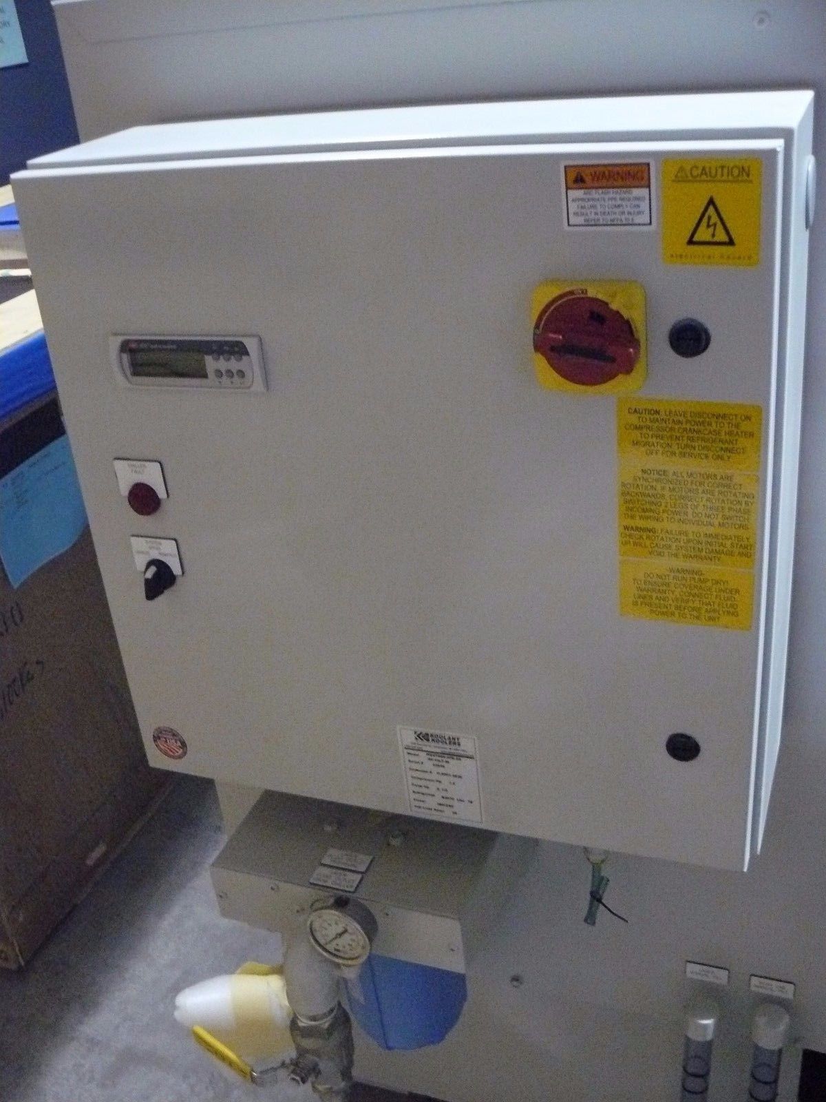 NEW KOOLANT KOOLERS HOV7500-2PR-SS CHILLER COMPRESSOR HP 7.5 PUMP HP 2 1/2