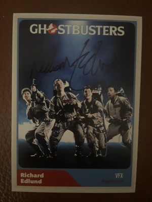 RICHARD EDLUND autograph GHOSTBUSTERS Visual Effects Artist custom card signed