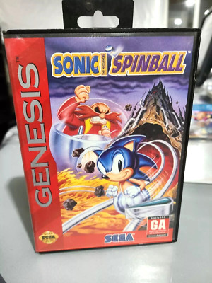 Sonic Spinball Sega Genesis Game With Authentic Manual