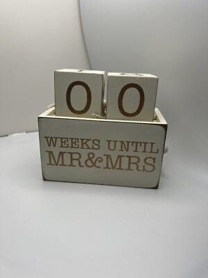 Countdown to Mr & Mrs.  Wedding Primitives by Kathy. Great Gift for Bride to Be